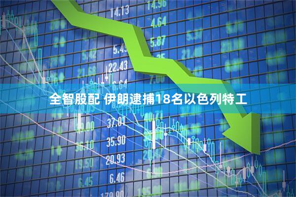全智股配 伊朗逮捕18名以色列特工