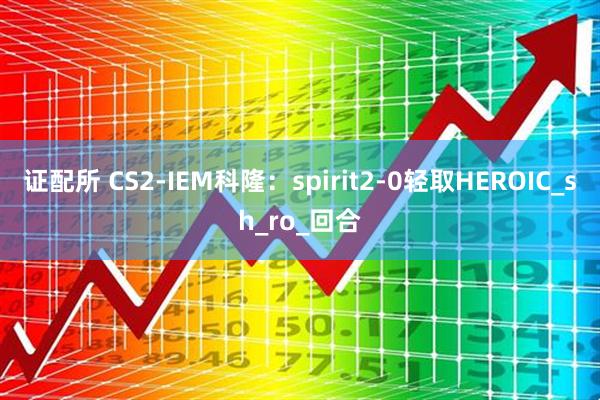 证配所 CS2-IEM科隆：spirit2-0轻取HEROIC_sh_ro_回合